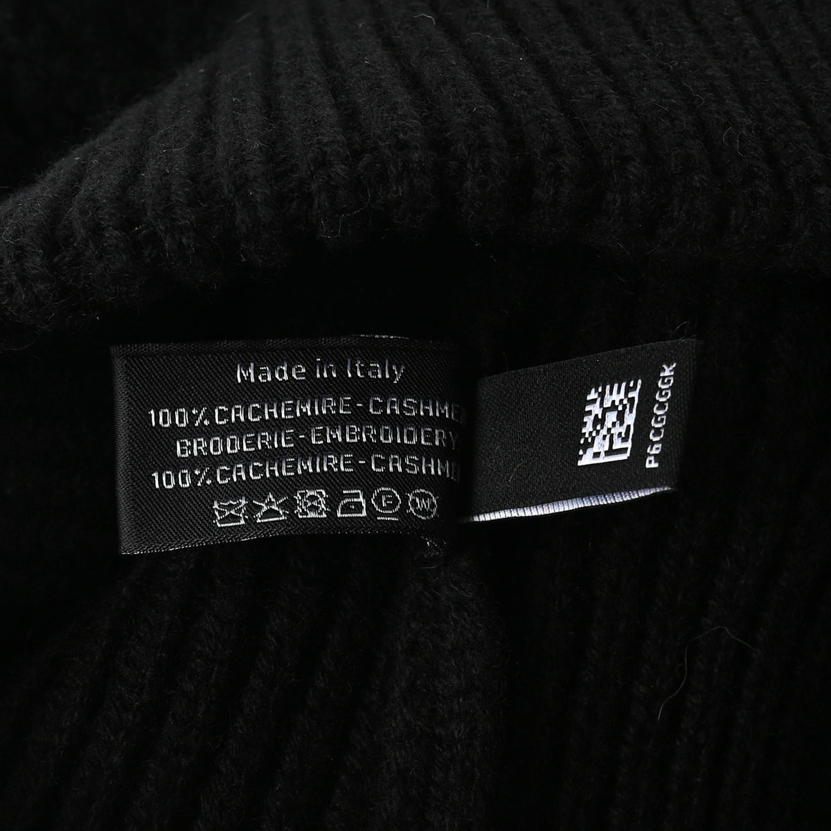 Cashmere CC Logo Beanie Hat Black