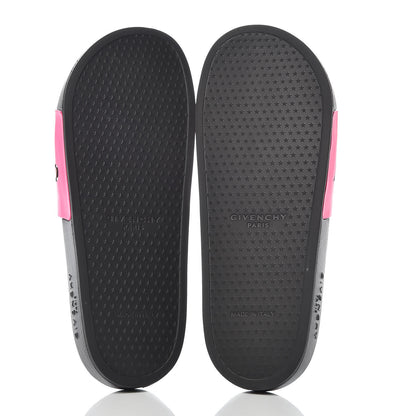 Givenchy Calfskin Logo Womens Pool Slide Sandals 41 Rose Black 6 of 9