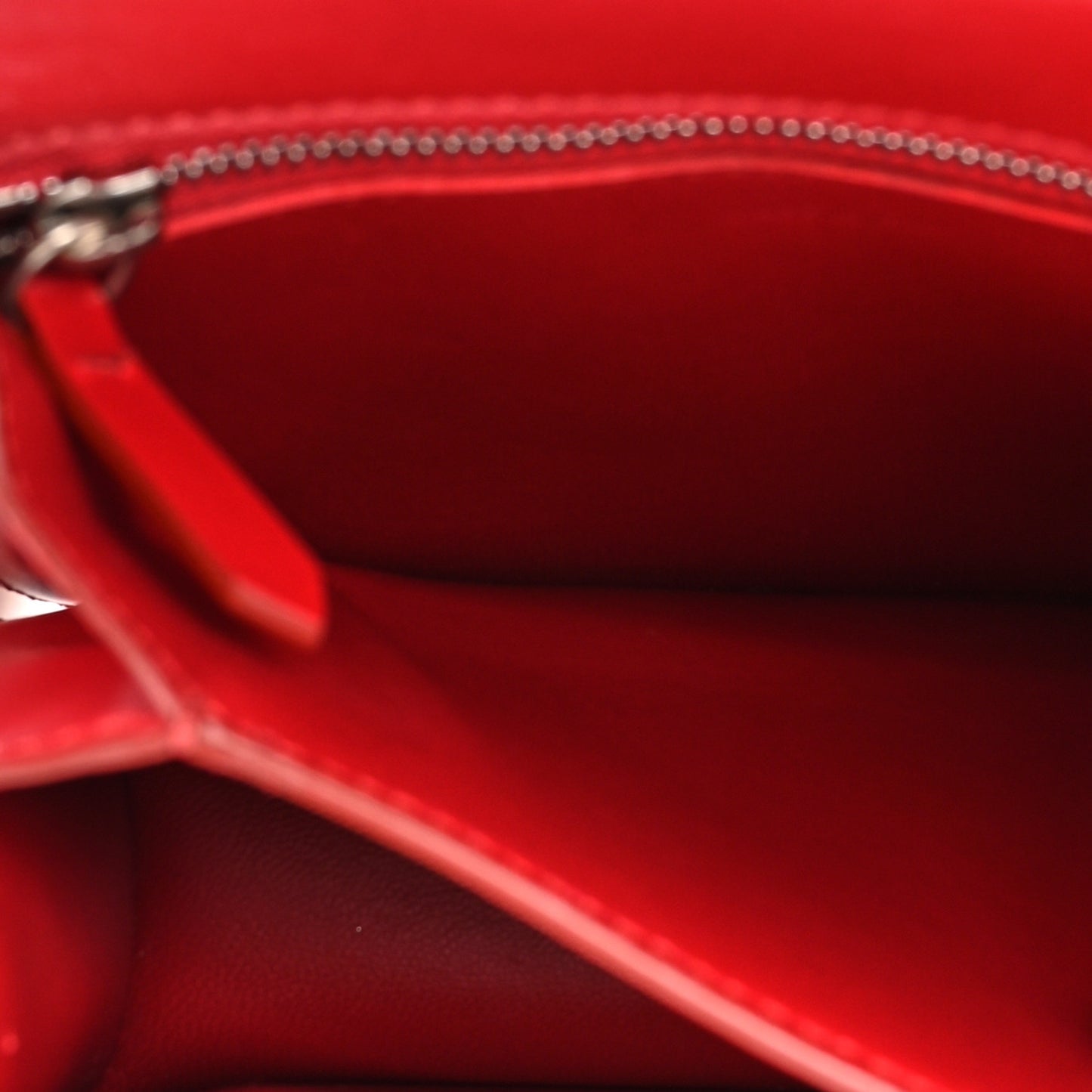 Smooth Calfskin Small Classic Box Flap Bag Red