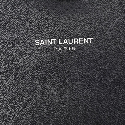 Saint Laurent Sheepskin Matelasse Chevron Monogram Large College Bag Deep Marine 6 of 10