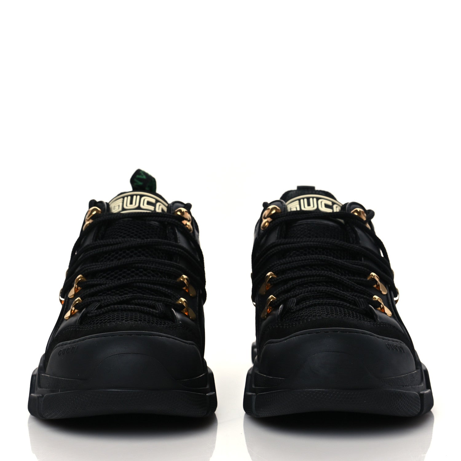 Gucci X SEGA Mesh Suede Calfskin Mens Flashtrek Sneakers 6 Black 2 of 8
