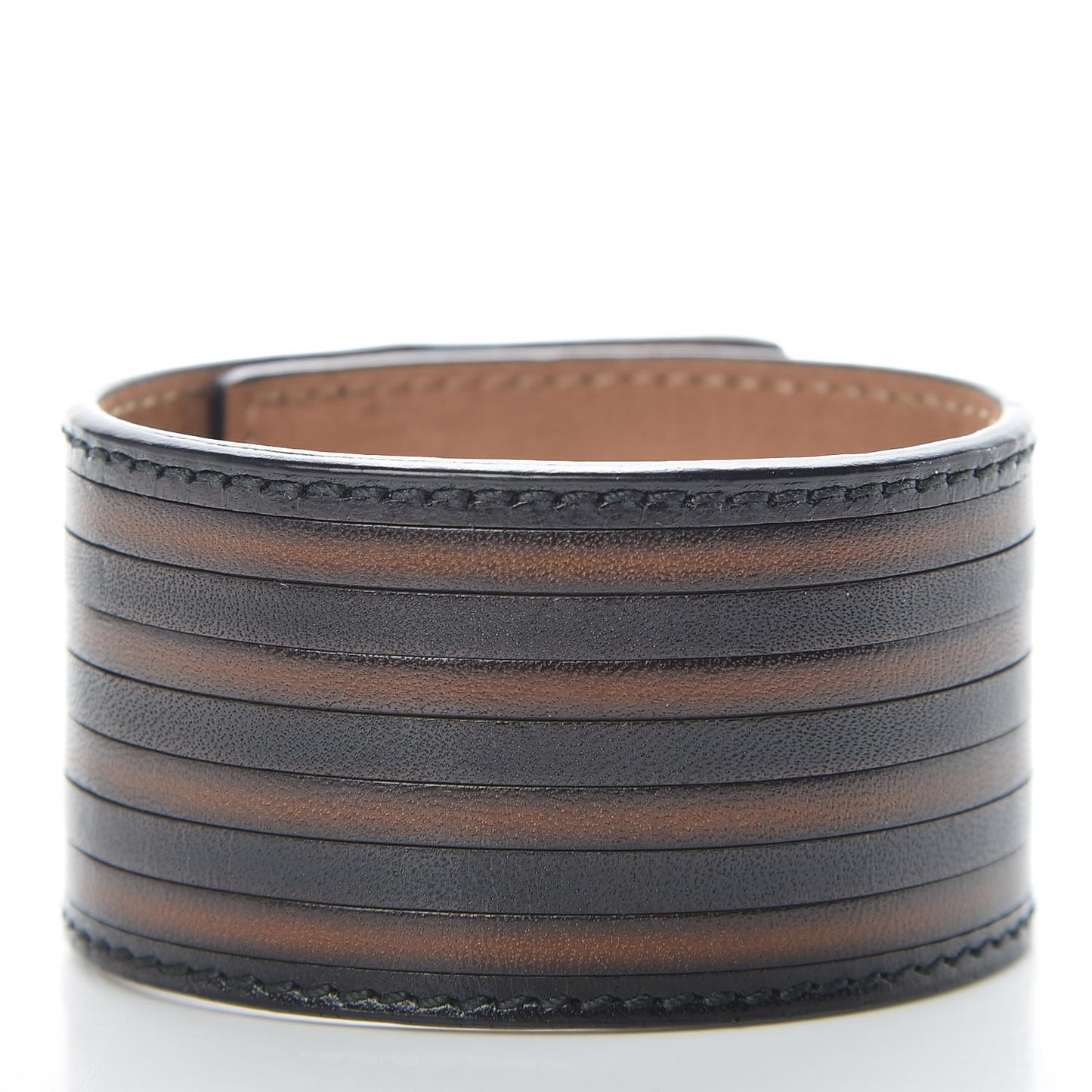 Nappa Goldmine Cuff Tobacco Black