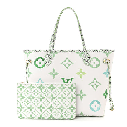 Louis Vuitton Monogram Giant By The Pool 2.0 Neverfull MM Jade 1 of 11