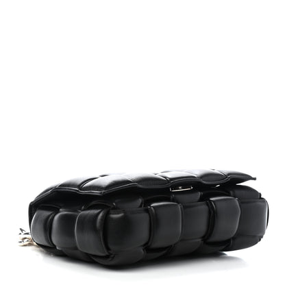 Bottega Veneta Lambskin Maxi Intreccio Padded Chain Cassette Crossbody Bag Black 3 of 8