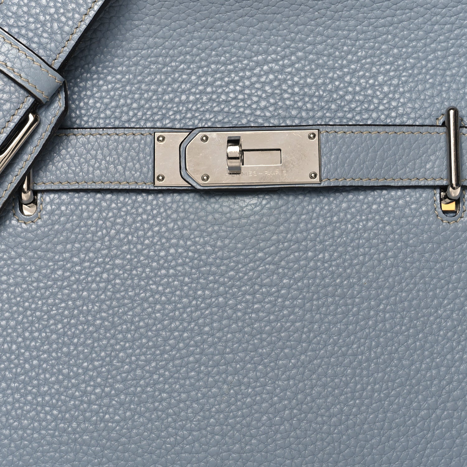 Hermes Taurillon Clemence Jypsiere 31 Bleu Lin 8 of 10