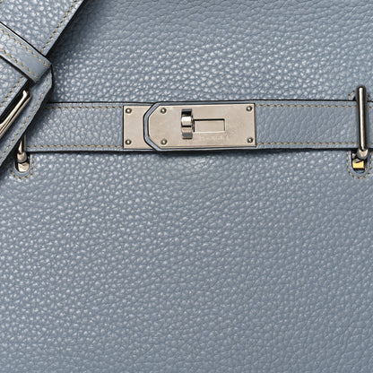 Hermes Taurillon Clemence Jypsiere 31 Bleu Lin 8 of 10