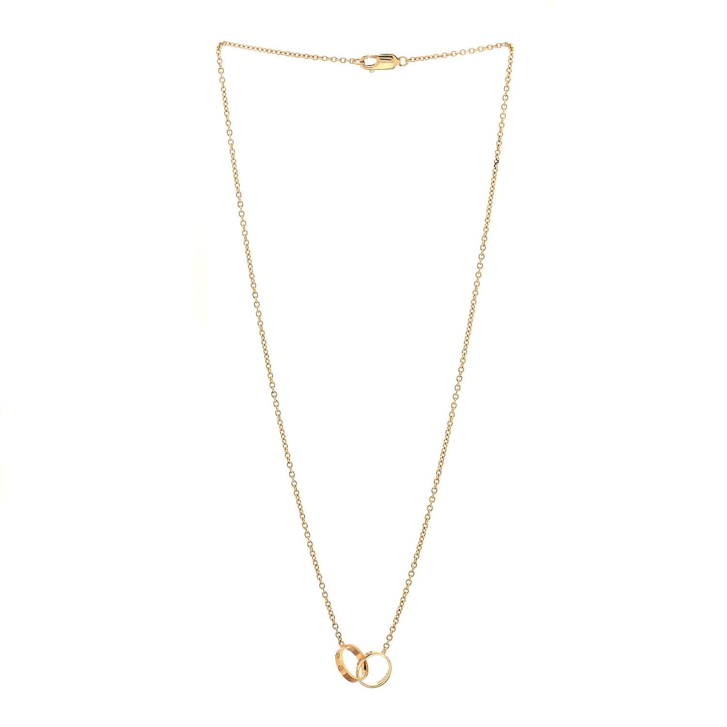 18K Yellow Gold Interlocking LOVE Necklace