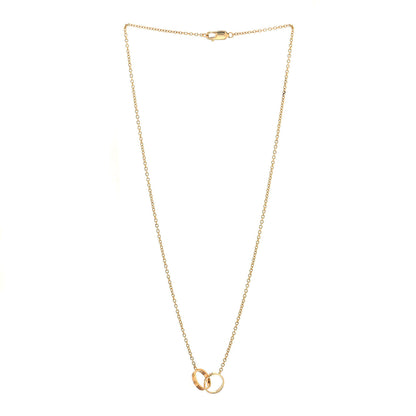 Cartier 18K Yellow Gold Interlocking LOVE Necklace 2 of 5