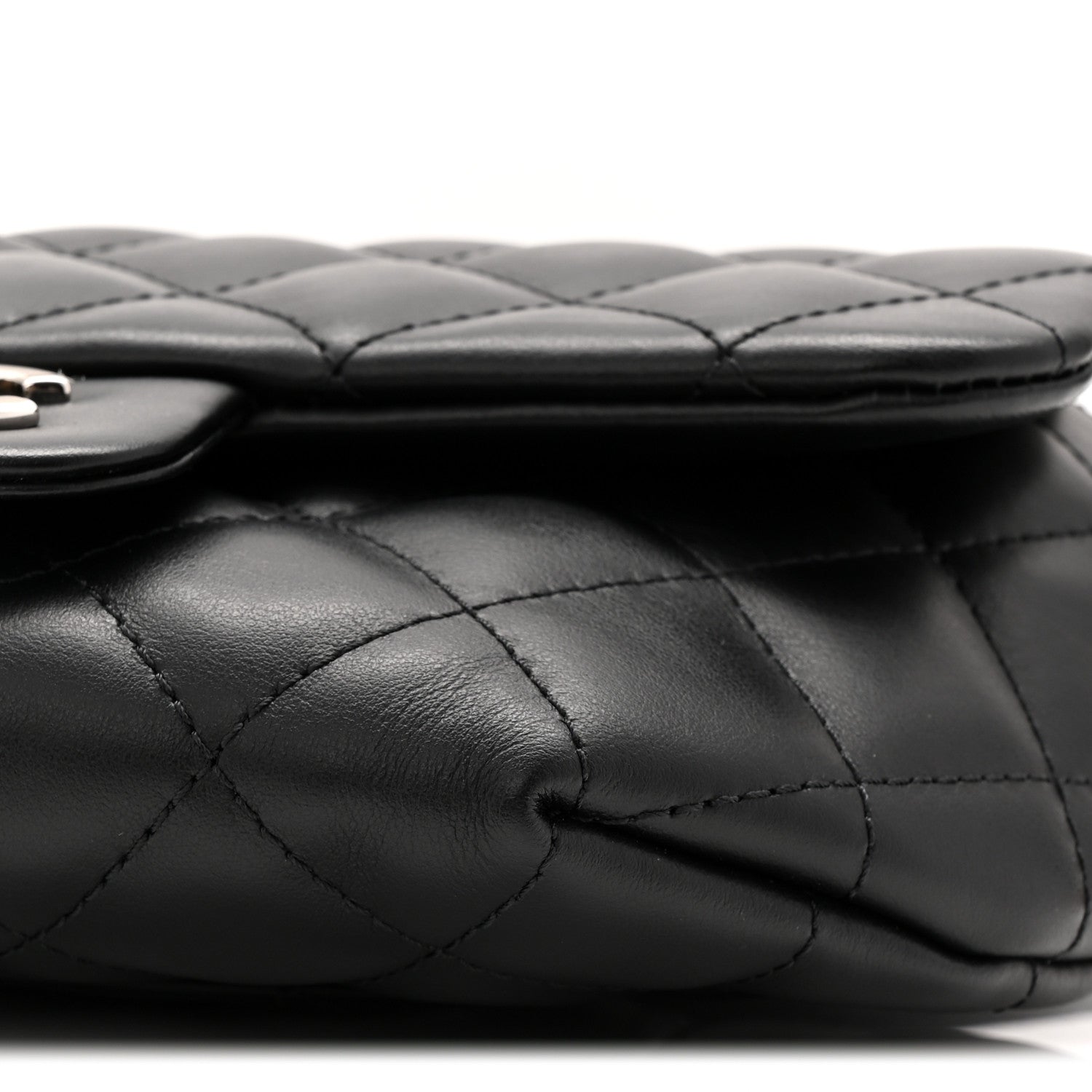 Chanel Calfskin Quilted CC Uniform Flap Belt Bag Black 10 of 10