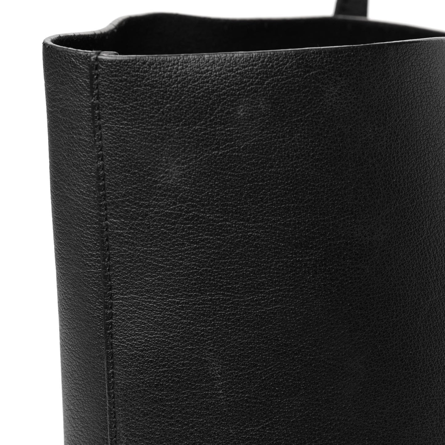 Calfskin Large Shopping Tote Black