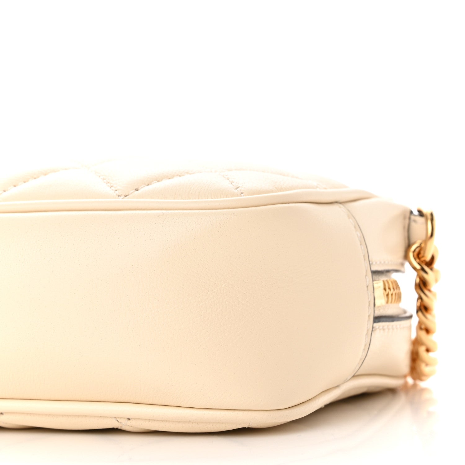 Versace Nappa Quilted La Medusa Camera Bag Off White 9 of 10