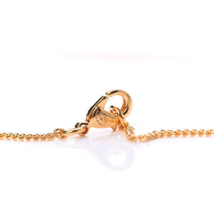 Chanel Metal CC Paris Button Necklace Gold 5 of 5