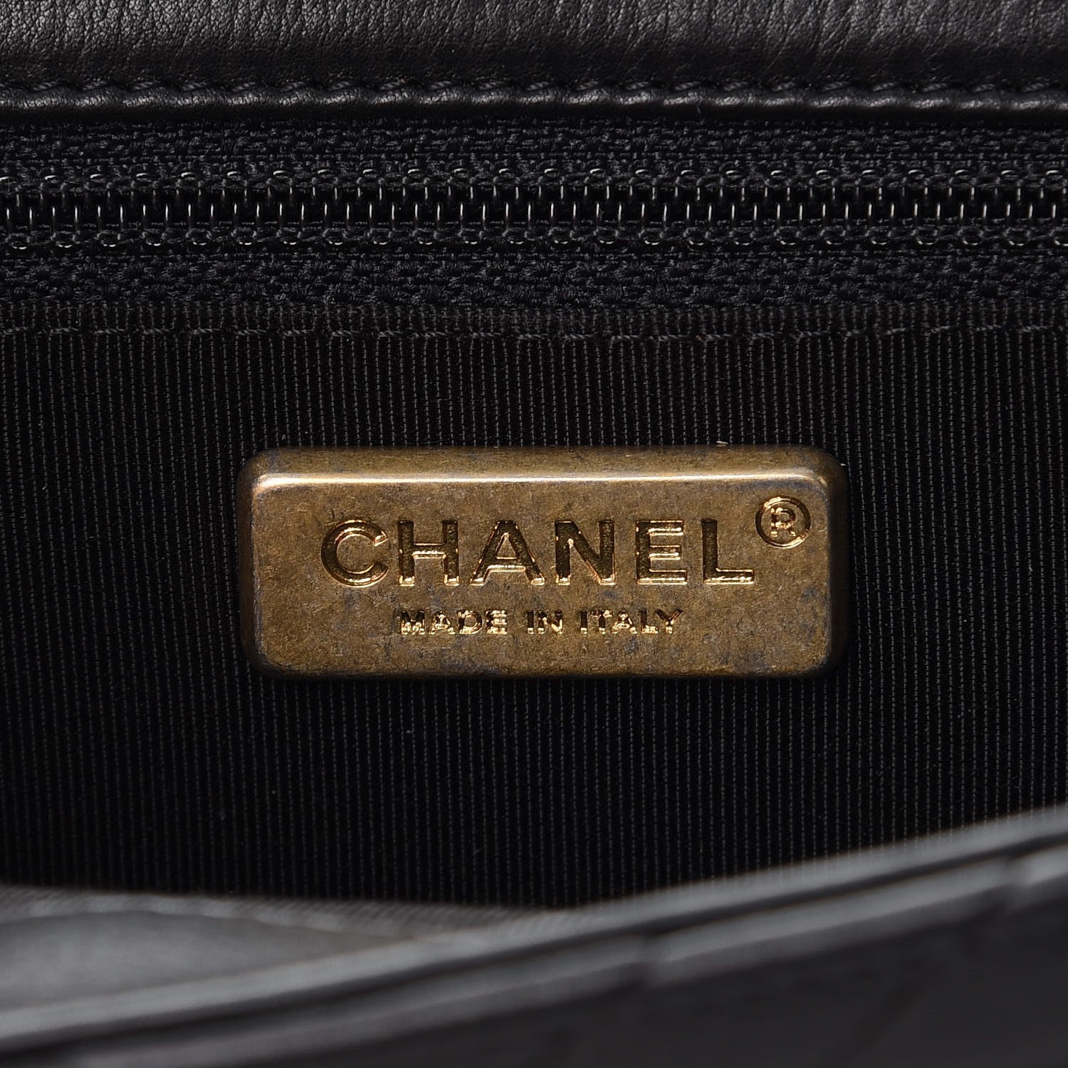 Chanel Calfskin Chevron Quilted Rock The Corner Clutch With Chain Black 6 of 7