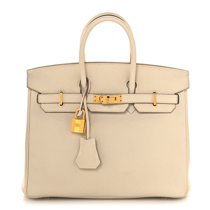 Hermes Togo Birkin 25 Craie 1 of 16