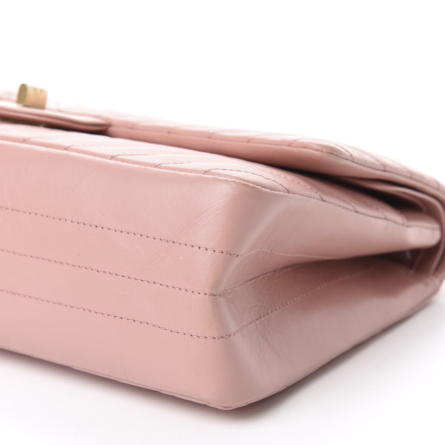 Chanel Aged Calfskin Chevron Quilted 2.55 Reissue 226 Flap Light Pink 7 of 10