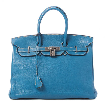 Hermes Togo Birkin 35 Blue Jean 1 of 31