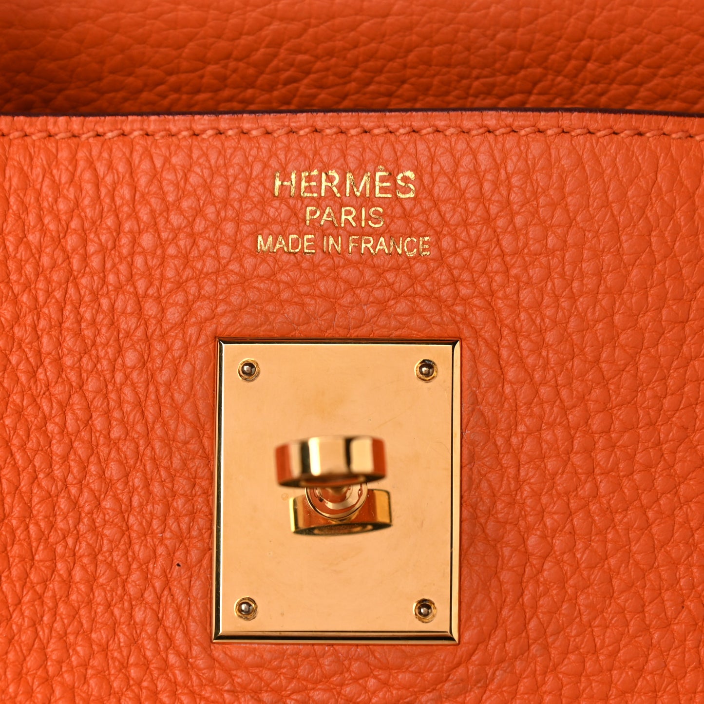 Togo Birkin 40 Orange