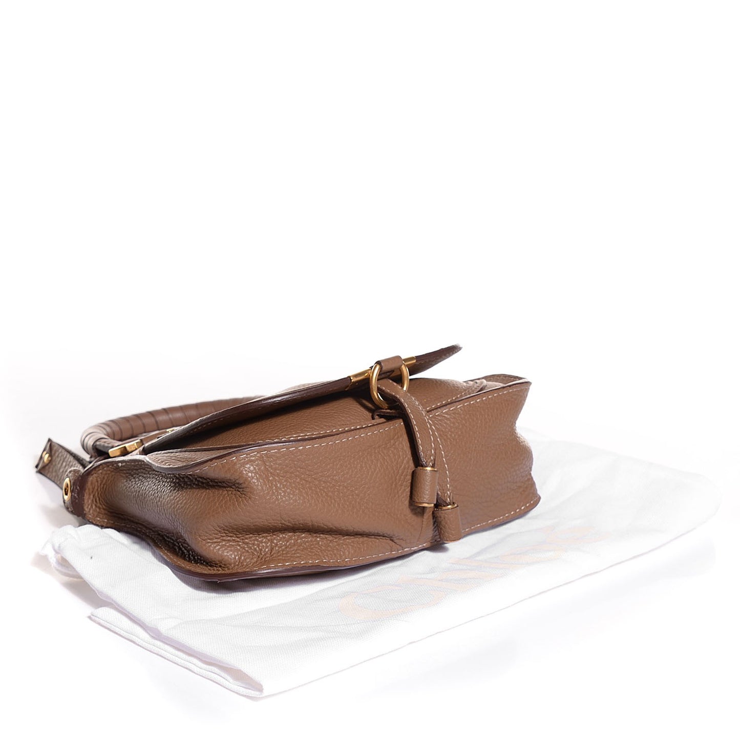 Calfskin Mini Marcie Satchel Khaki