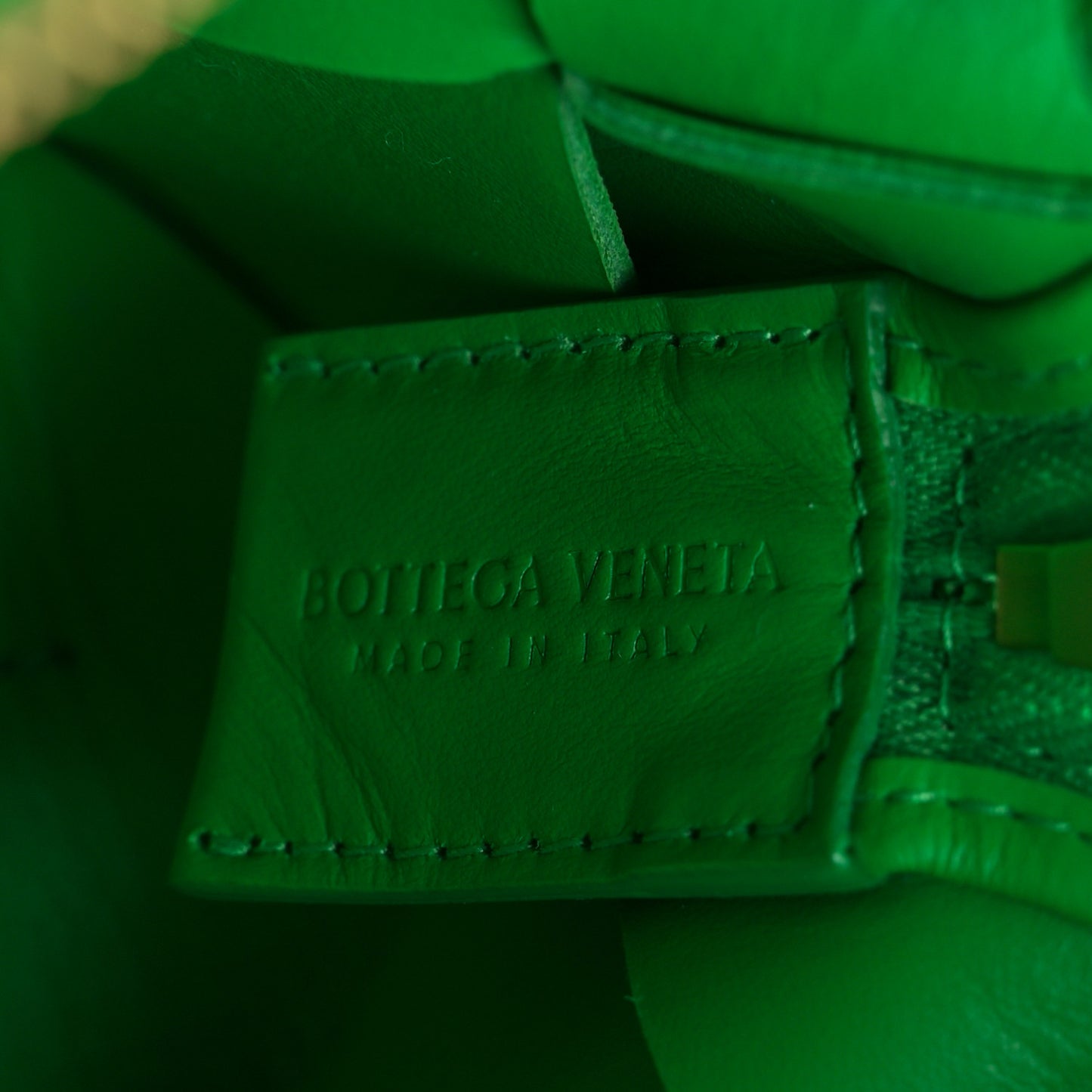 Lambskin Maxi Intrecciato Mini Cassette Camera Bag Parakeet