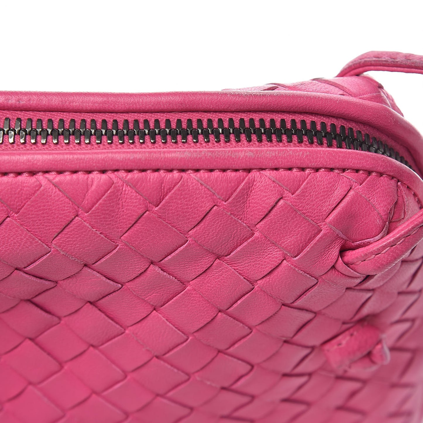 Nappa Intrecciato Nodini Bag Rosa Shock