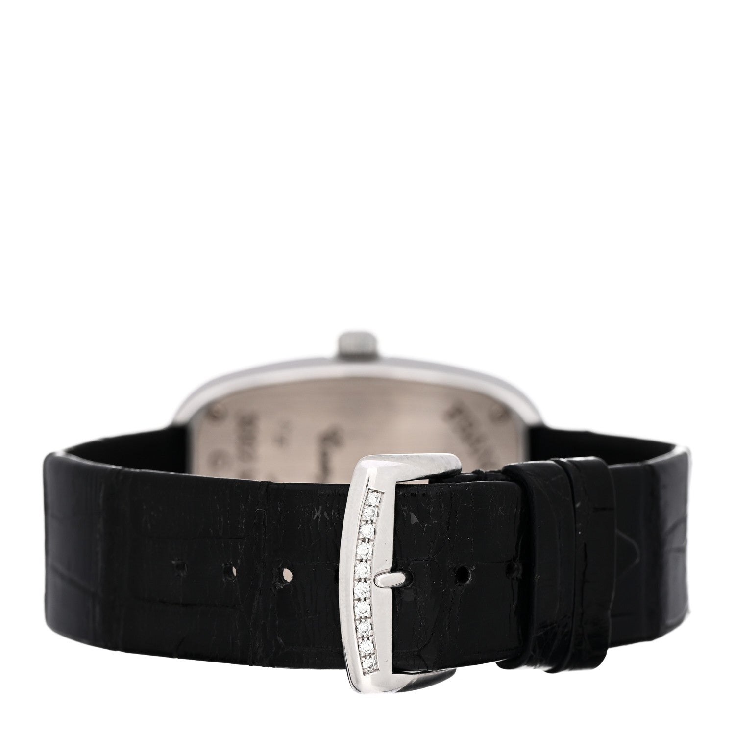 Franck Muller 18K White Gold Alligator Diamond Pave Galet 34mm Quartz Watch 3002 M QZ R D3 CD 3 of 5
