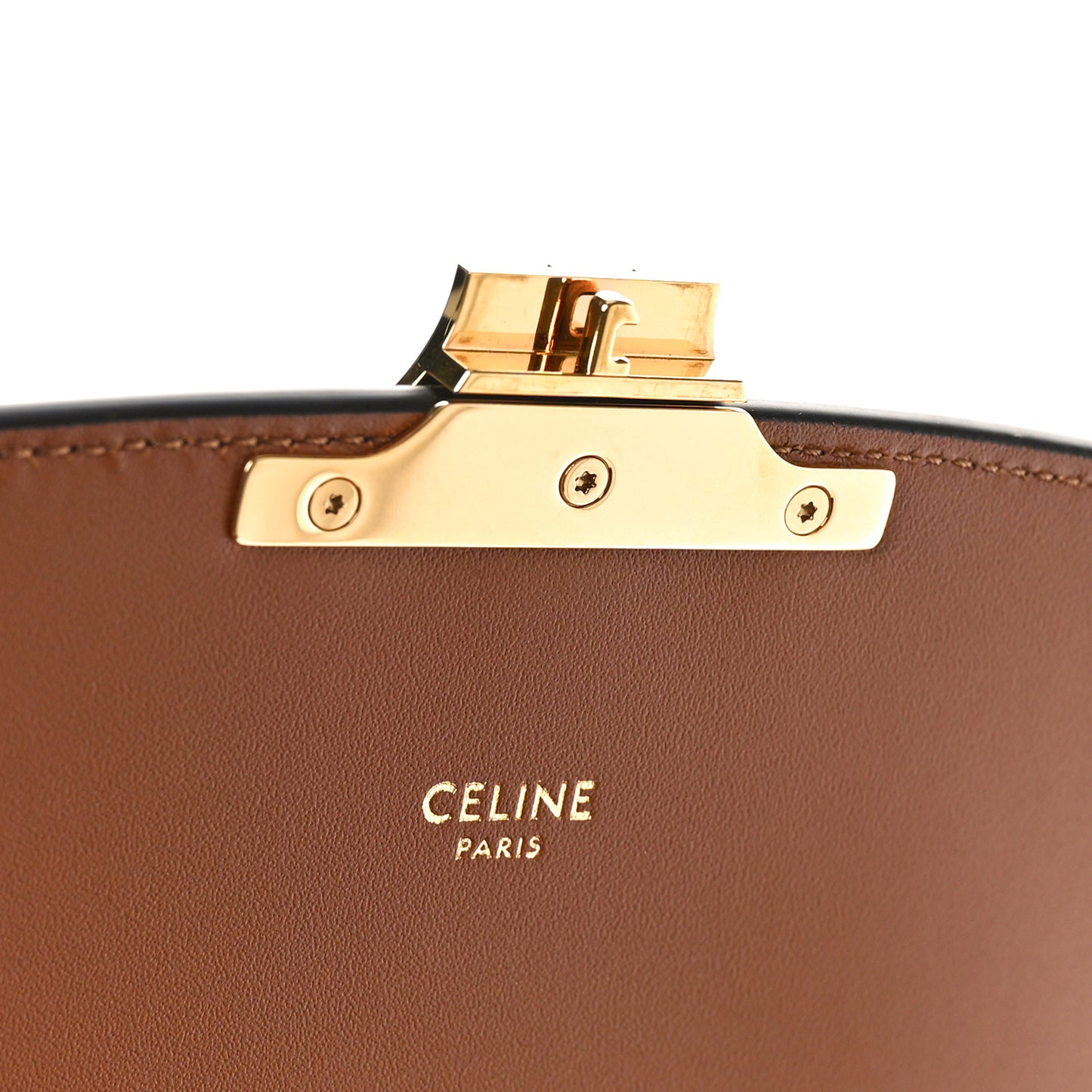 Textile Calfskin Classique Triomphe Bag Natural Tan