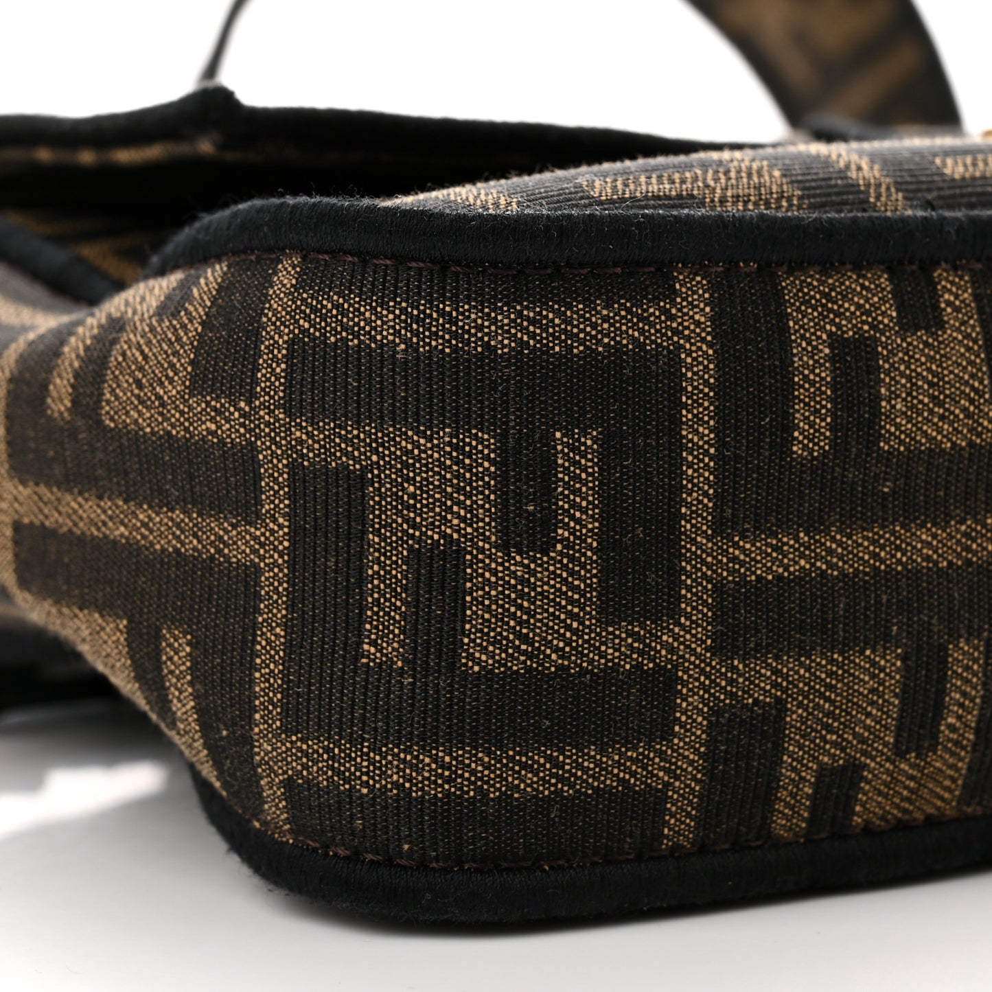 Fabric Jacquard FF 1974 Medium Baguette Tobacco Moro Black