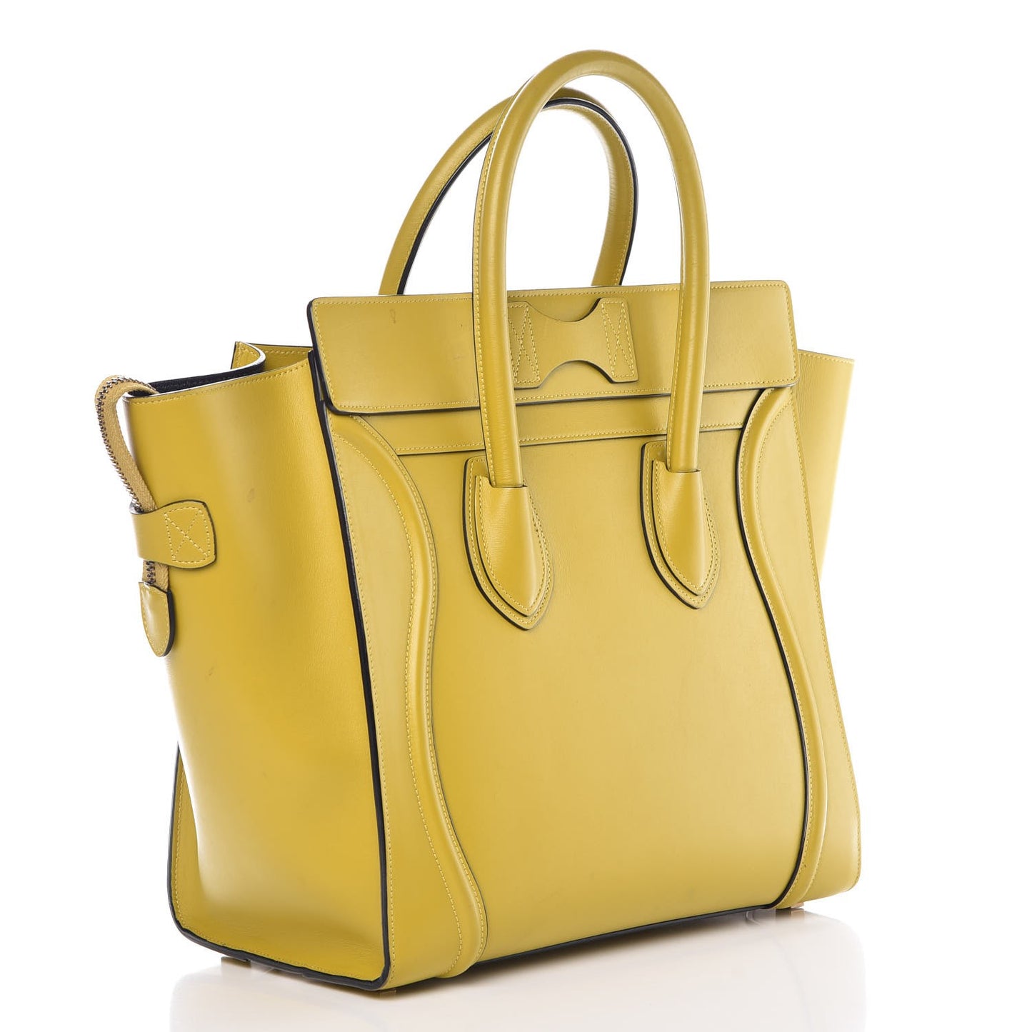 Smooth Calfskin Mini Luggage Chartreuse