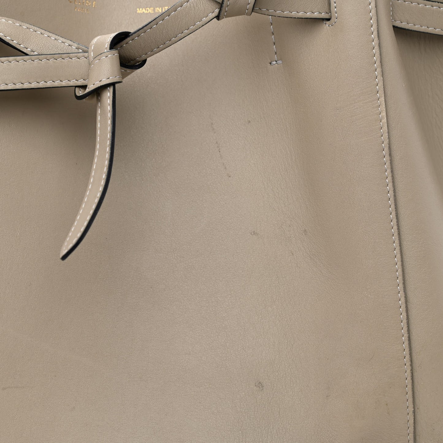 Smooth Calfskin Small Belt Cabas Phantom Taupe