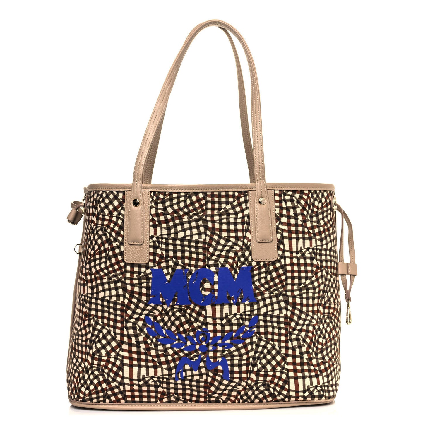 Visetos Medium Liz Reversible Shopper Tote Beige