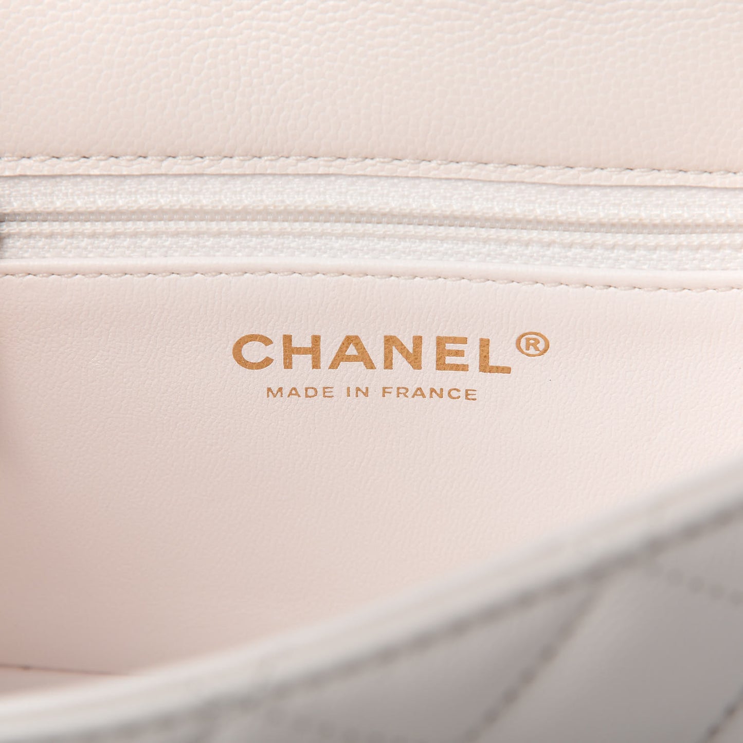 Caviar Quilted Mini Sweet Classic Flap White