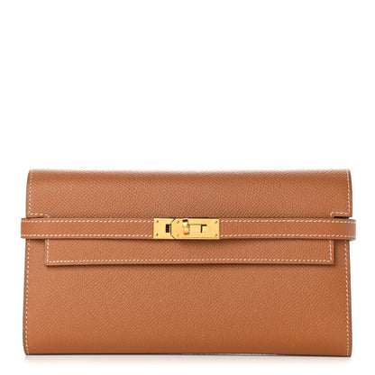 Hermes Epsom Kelly Longue Wallet Gold 1 of 7