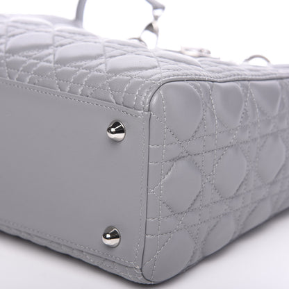 Christian Dior Lambskin Cannage Large Lady Dior Grey 6 of 8