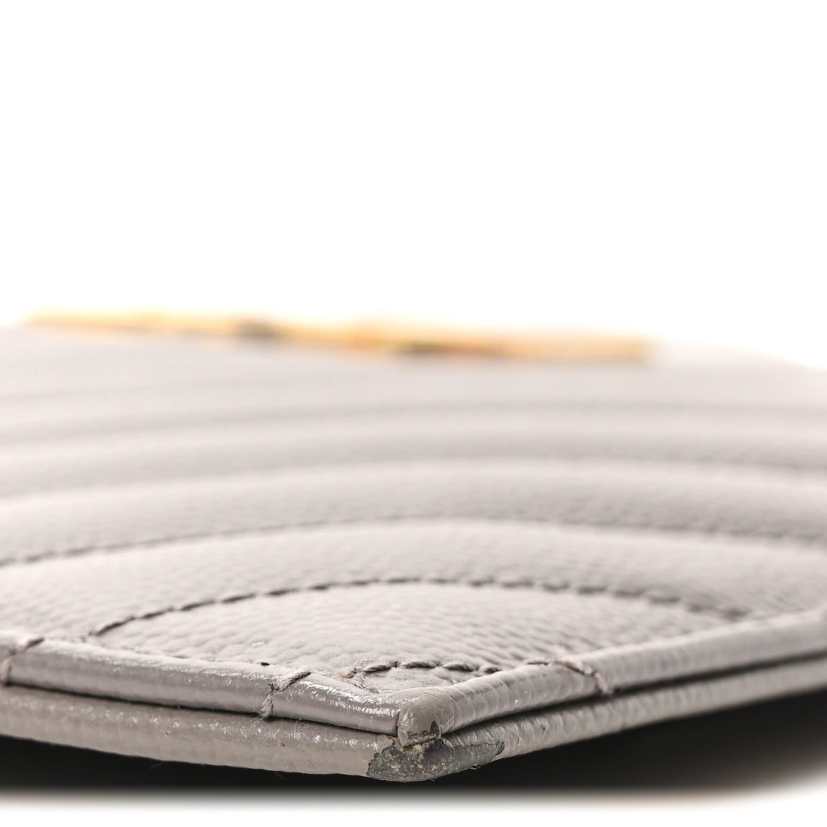 Grain De Poudre Chevron Monogram Large Bill Pouch Fog