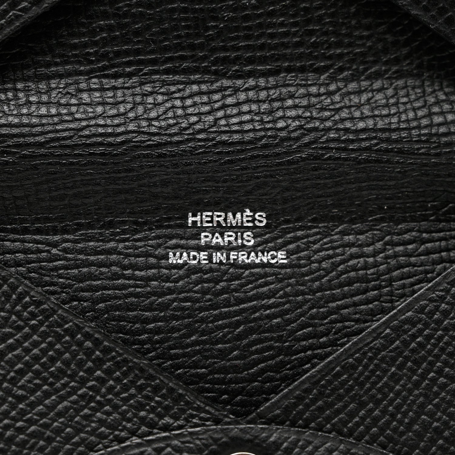 Hermes Epsom Calvi Card Case Black 6 of 6
