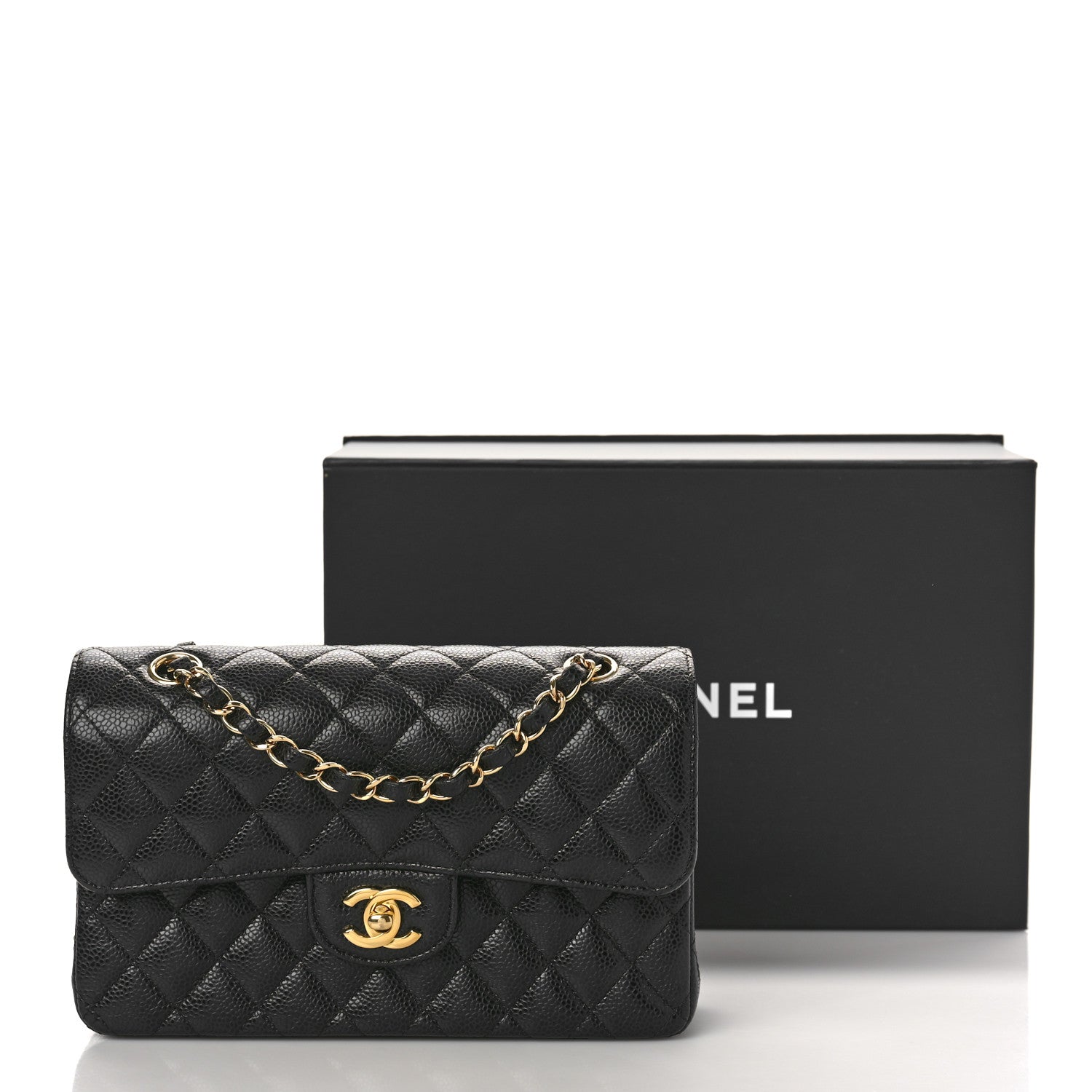 Chanel Caviar Quilted Small Double Flap Black 10 of 10
