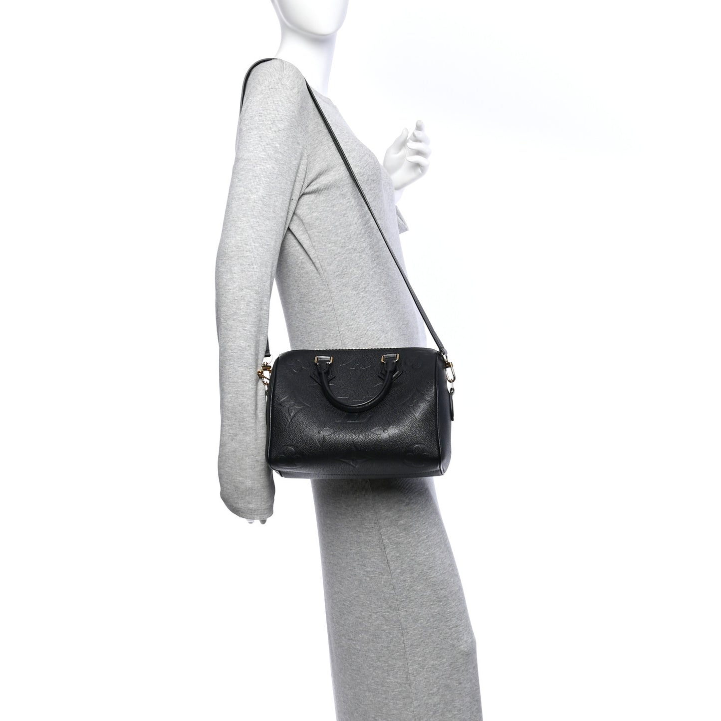 Empreinte Monogram Giant Speedy Bandouliere 25 Black