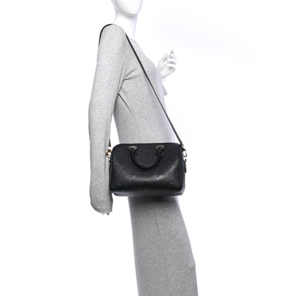 Louis Vuitton Empreinte Monogram Giant Speedy Bandouliere 25 Black 2 of 10