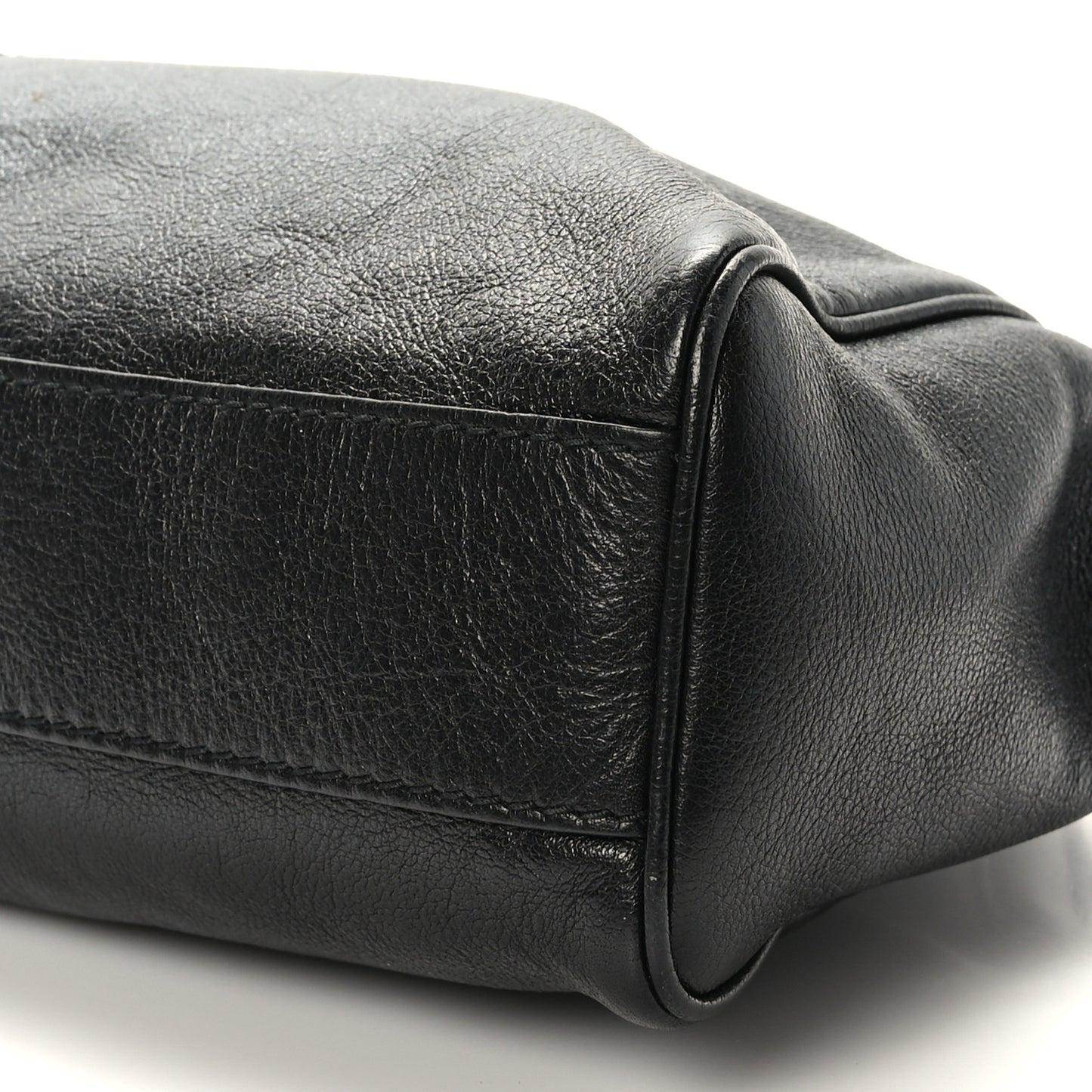 Calfskin Medium Re(Belle) Top Handle Bag Black