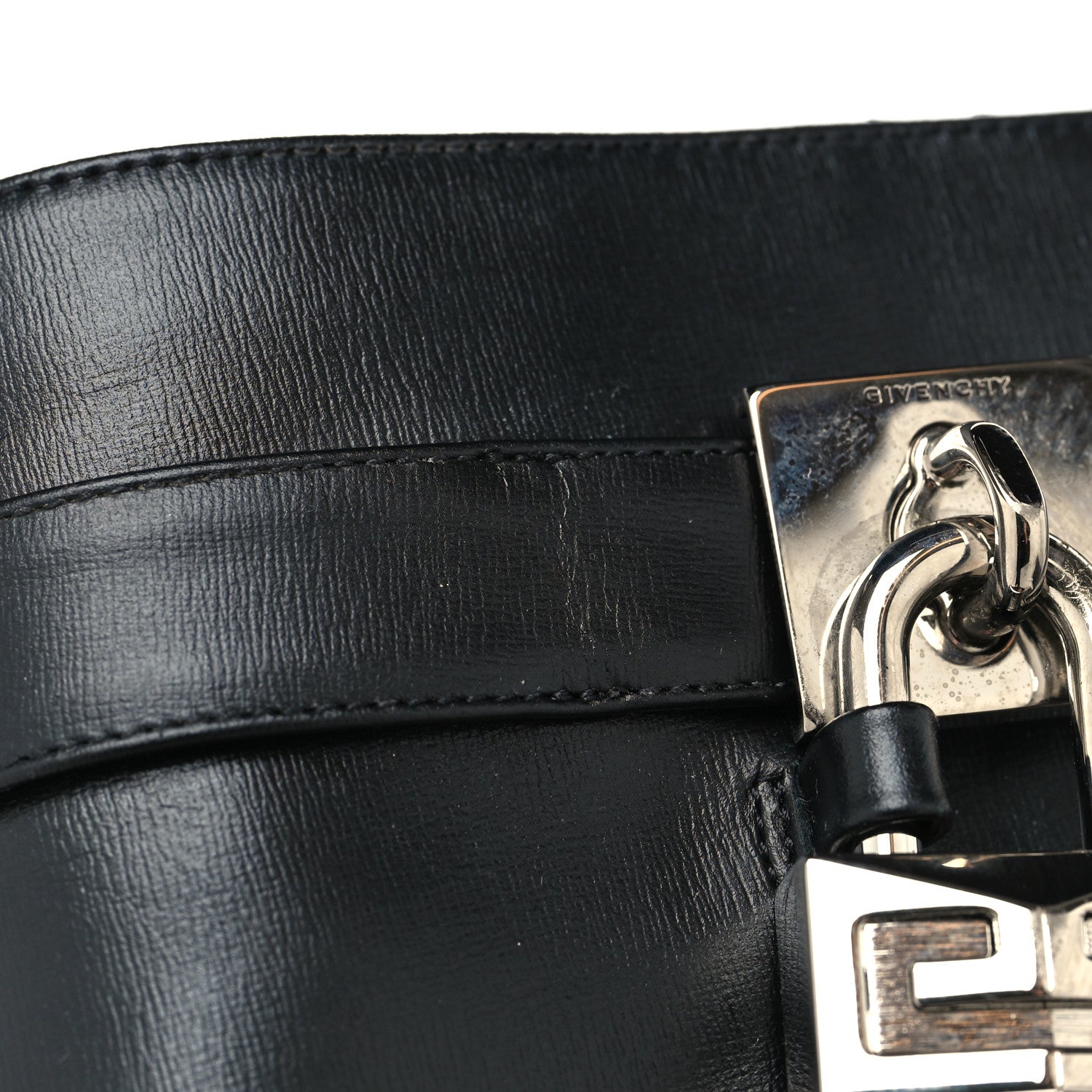 Givenchy Calfskin Shark Lock Ankle Boots 38.5 Black 8 of 8