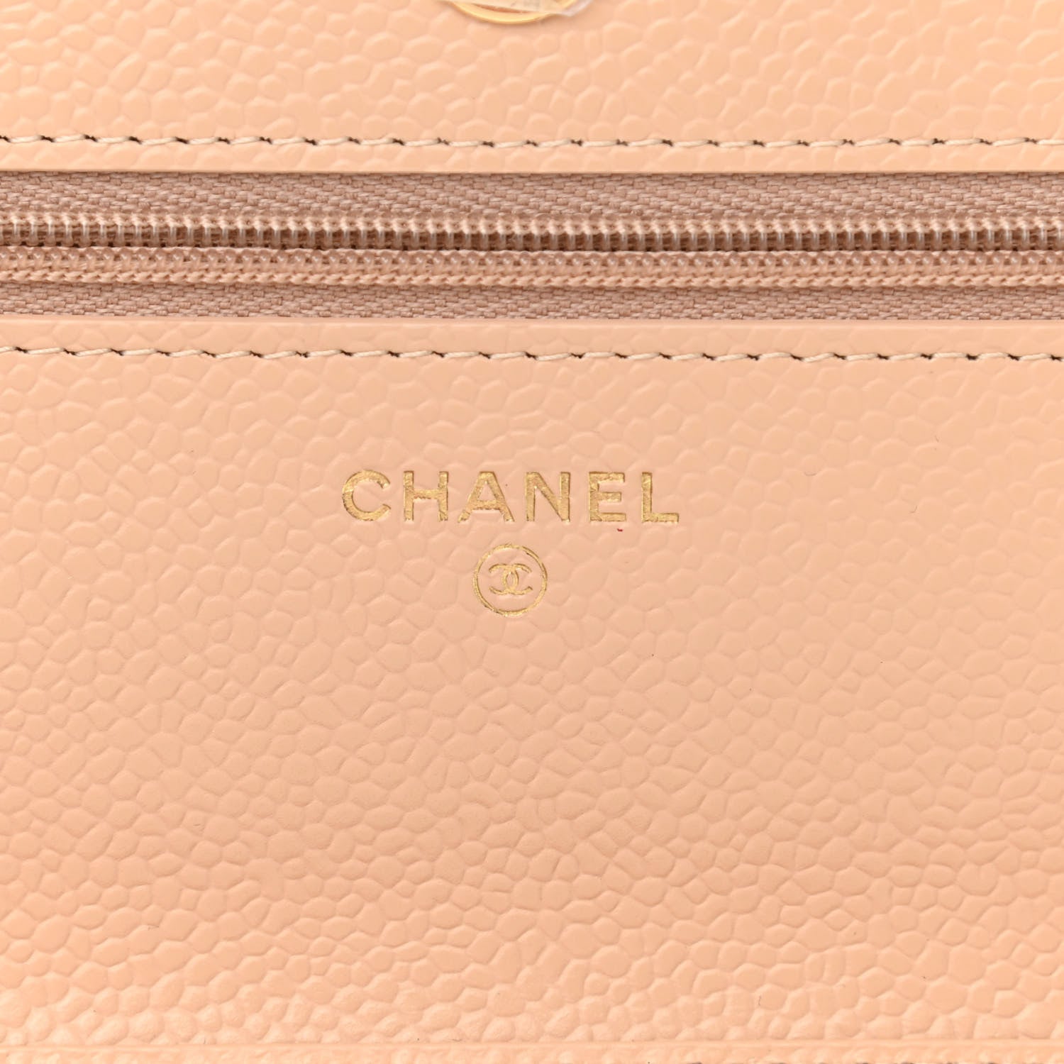 Chanel Caviar Quilted Wallet On Chain WOC Beige 6 of 11