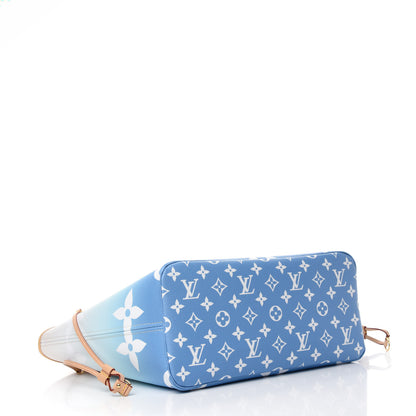 Louis Vuitton Monogram Giant By The Pool Neverfull MM Blue 5 of 11