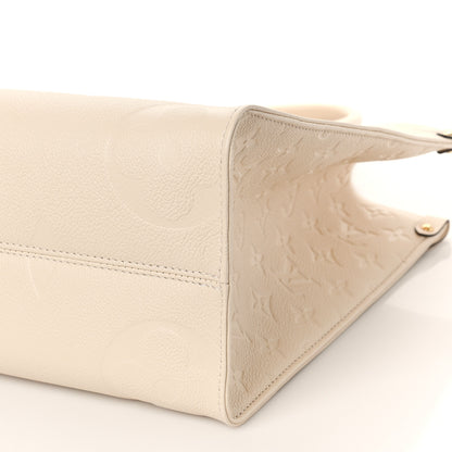 Louis Vuitton Empreinte Monogram Giant Onthego MM Creme 8 of 9