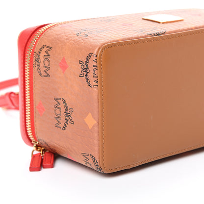 MCM Visetos Rockstar Vanity Case Cognac 8 of 9
