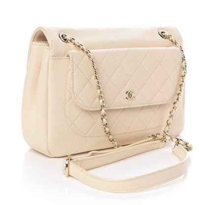 Chanel Caviar Quilted Small Flap Ivory 3 of 10