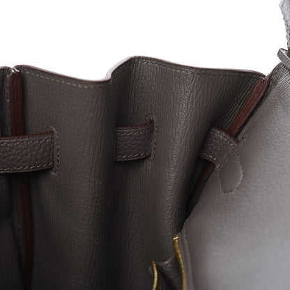 Hermes Togo Birkin 35 Etain 18 of 32