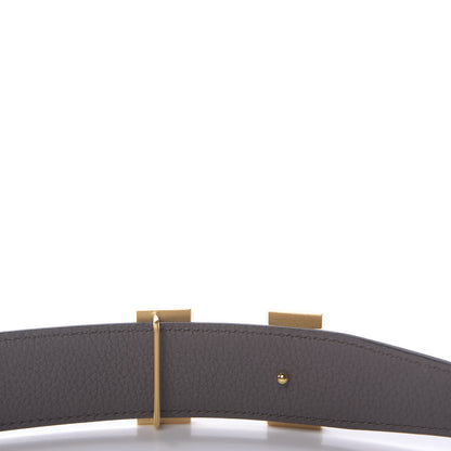 Hermes Box Togo 32mm H Belt 95 Black Etain 4 of 7