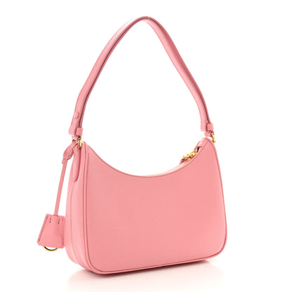 Prada Saffiano Lux Mini Re-Edition Shoulder Bag Petalo 3 of 11