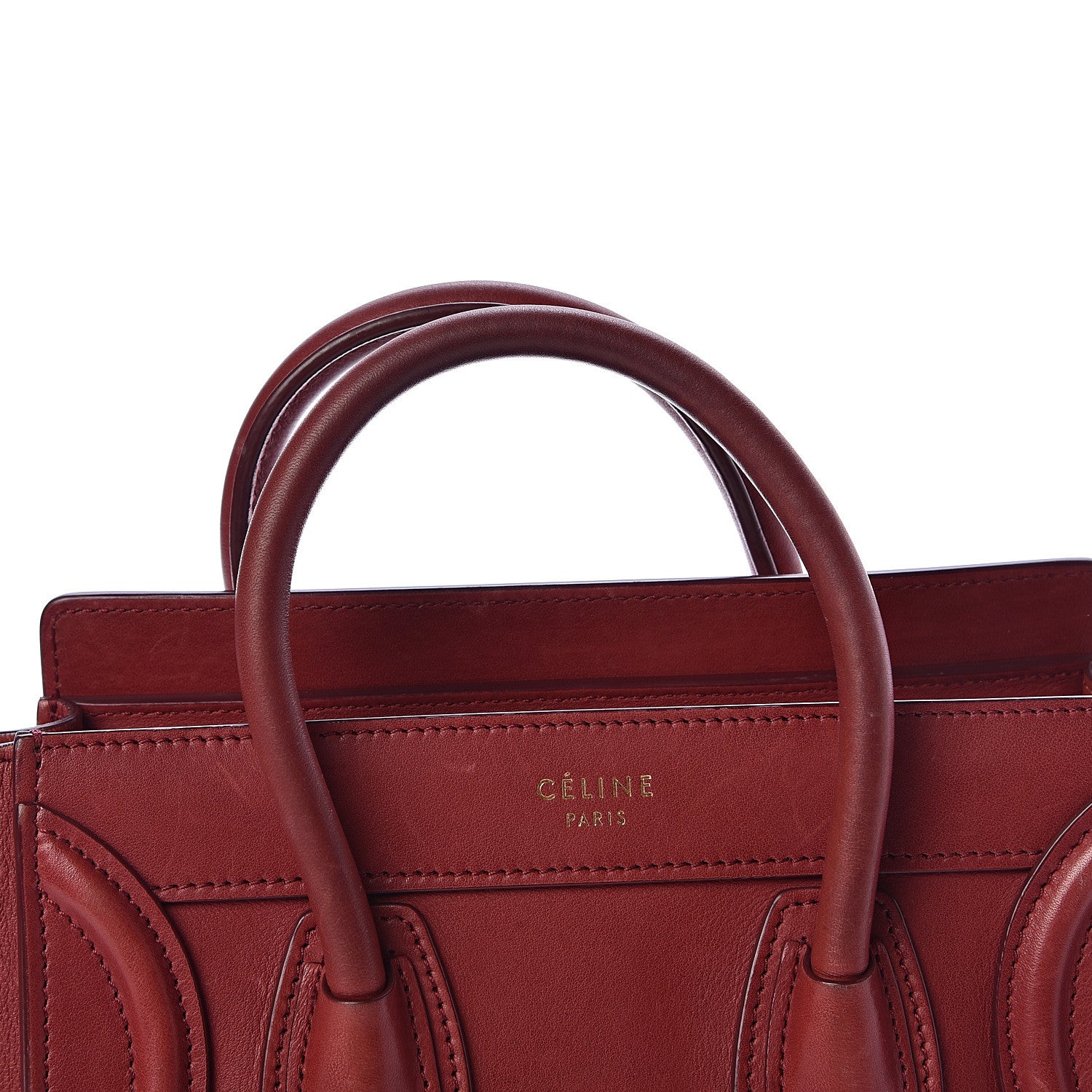 Celine Smooth Calfskin Nano Luggage Red 14 of 14