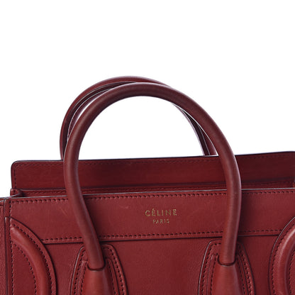 Celine Smooth Calfskin Nano Luggage Red 14 of 14